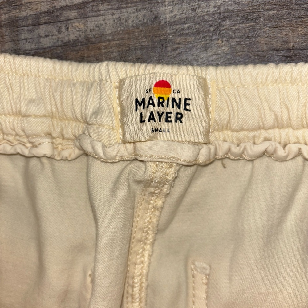 Marine Layer Saturday Pants Small Women’s Khaki $128 - Picture 4 of 11